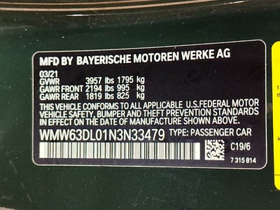 2022 MINI CONVERTIBLE ICONIC