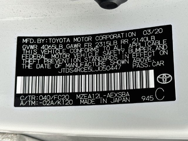2020 Toyota Corolla SE