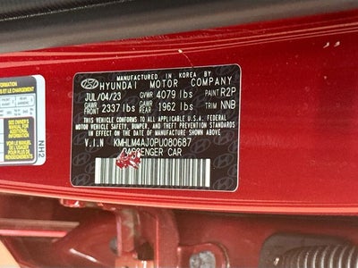 2023 Hyundai Elantra Hybrid Blue