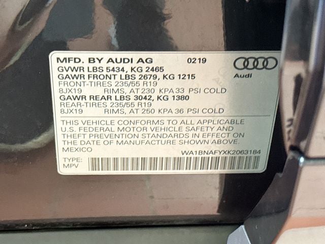 2019 Audi Q5 2.0T Premium Plus quattro