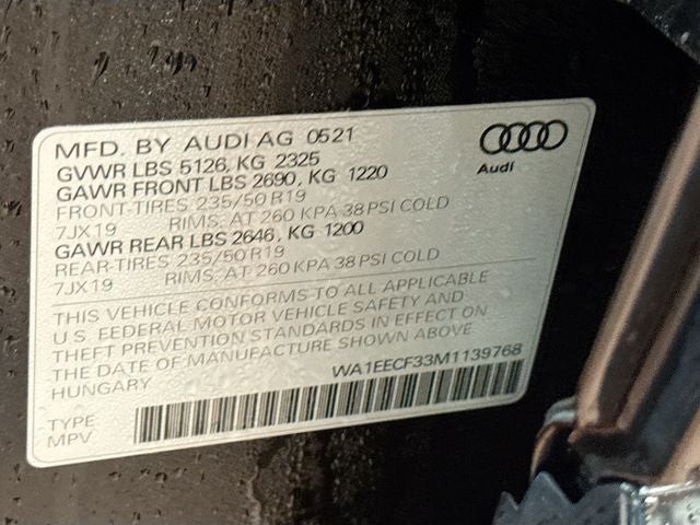 2021 Audi Q3 Premium Plus S Line quattro